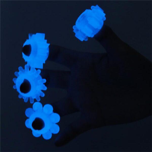 Lumino Play Set 4 Anillo para el Pene Luz Azul-LOVETOY (LoveCherry) EAN: 6970260908412 - Imagen 6