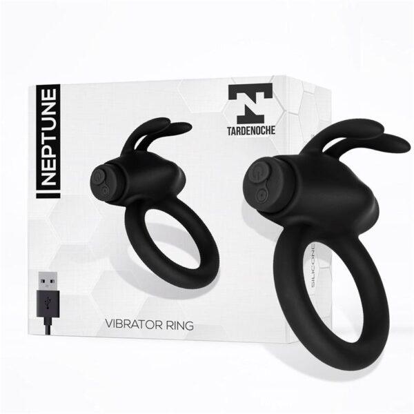 Neptune Anillo Vibrador Silicona Recargable USB-TARDENOCHE (LoveCherry) EAN: 8436583791028