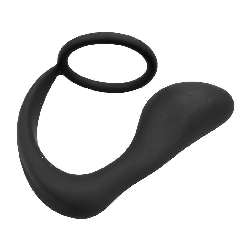Randal Plug Anal con Anillo para el Pene Silicona Negro-TARDENOCHE (LoveCherry) EAN: 8436583791325.0 - Imagen 5