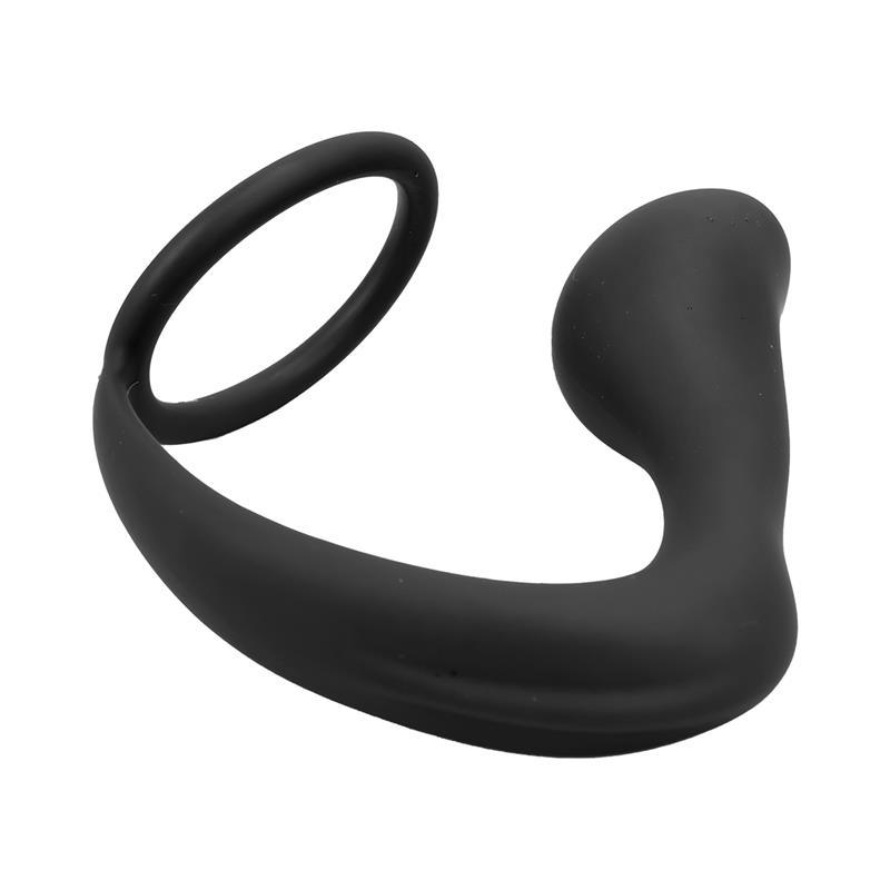 Randal Plug Anal con Anillo para el Pene Silicona Negro-TARDENOCHE (LoveCherry) EAN: 8436583791325.0 - Imagen 6