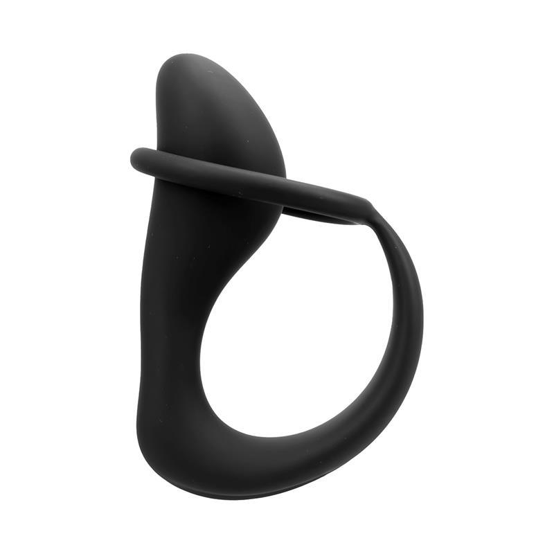 Randal Plug Anal con Anillo para el Pene Silicona Negro-TARDENOCHE (LoveCherry) EAN: 8436583791325.0 - Imagen 7