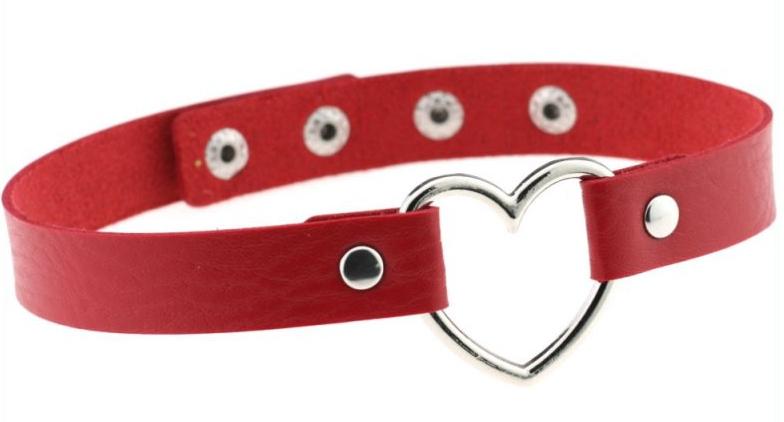 Collar Corazón Lish Rojo