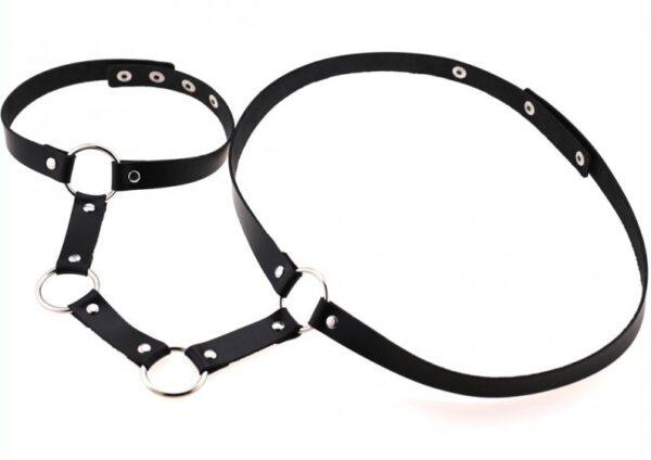 Collar + Cinturón Cuello Negro-Kinky Party (Fun Distri) EAN: 3662811433339 - Imagen 2