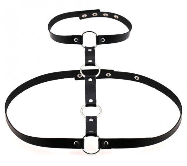 Collar + Cinturón Cuello Negro-Kinky Party (Fun Distri) EAN: 3662811433339 - Imagen 3
