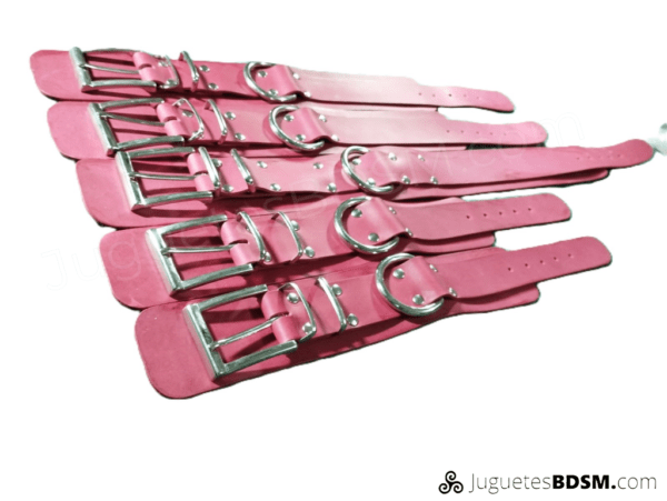 Kit de bondage Rosa- tiras anchas