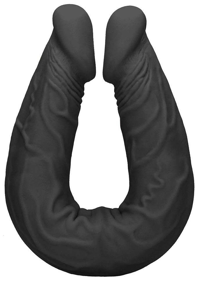 Consolador doble Realrock 36 x 4.4cm Negro - Imagen 2