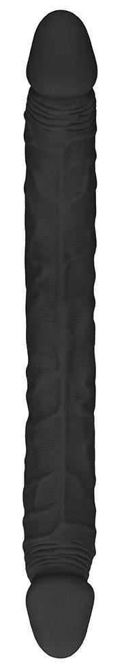 Consolador doble Realrock 36 x 4.4cm Negro - Imagen 3