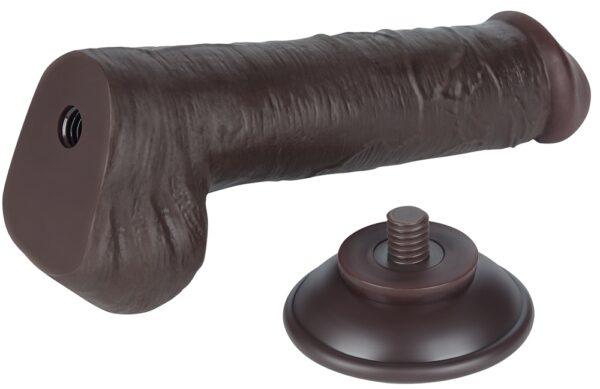 Consolador con monedero de piel deslizante 15 x 4,5cm Negro-LoveToy SlidingSkin (Fun Distri) EAN: 6942063400530 - Imagen 7