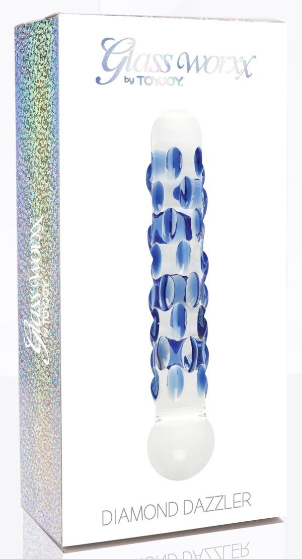 Consolador de cristal Diamond Dazzler 15 x 3cm-Glass Worxx  TOYJOY (Fun Distri) EAN: 8713221821331 - Imagen 2