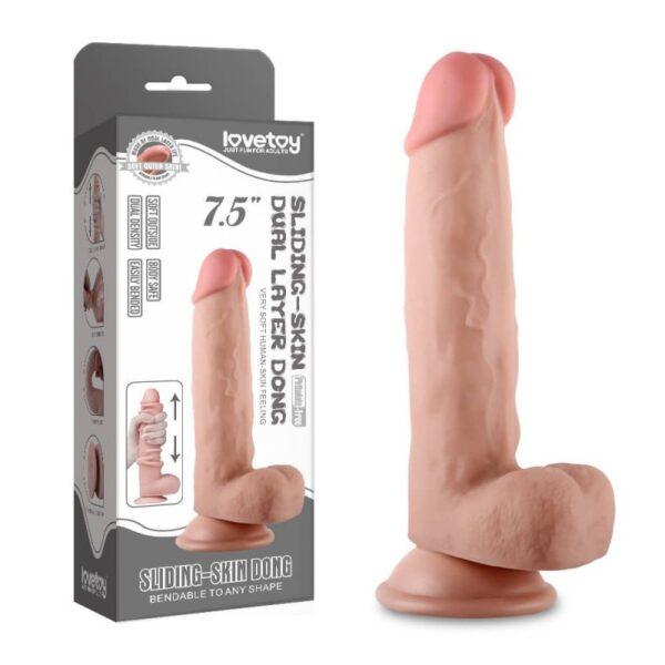 Consolador realista SLIDING SKIN 16 x 4 cm-LoveToy SlidingSkin (Fun Distri) EAN: 6970260906340 - Imagen 2