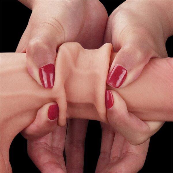 Consolador realista de piel deslizante 16 x 4,5cm-LoveToy SlidingSkin (Fun Distri) EAN: 6970260906388 - Imagen 5