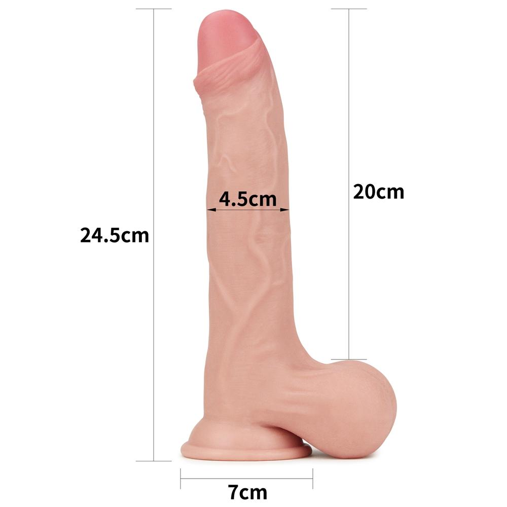 Consolador realista de piel deslizante 19 x 4,8cm-LoveToy SlidingSkin (Fun Distri) EAN: 6970260906470 - Imagen 20