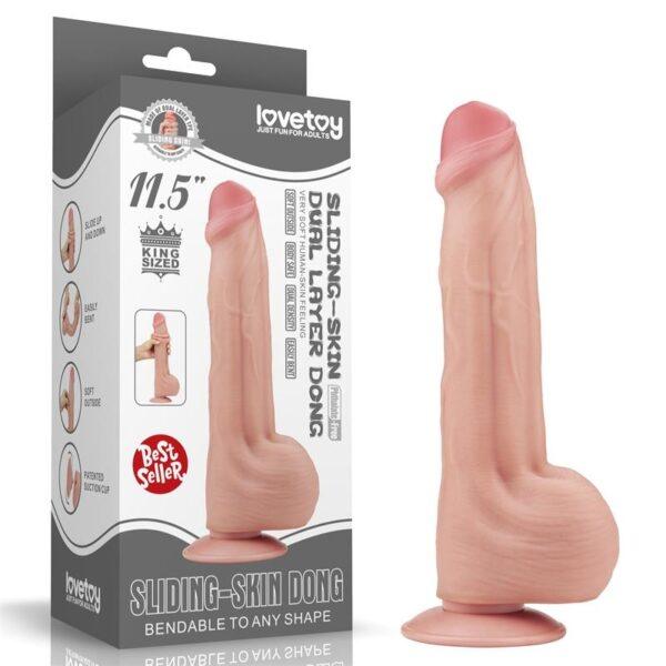 Consolador realista Sliding Skin 20 x 5,3 cm-LoveToy SlidingSkin (Fun Distri)EAN: 6970260906524 - Imagen 11