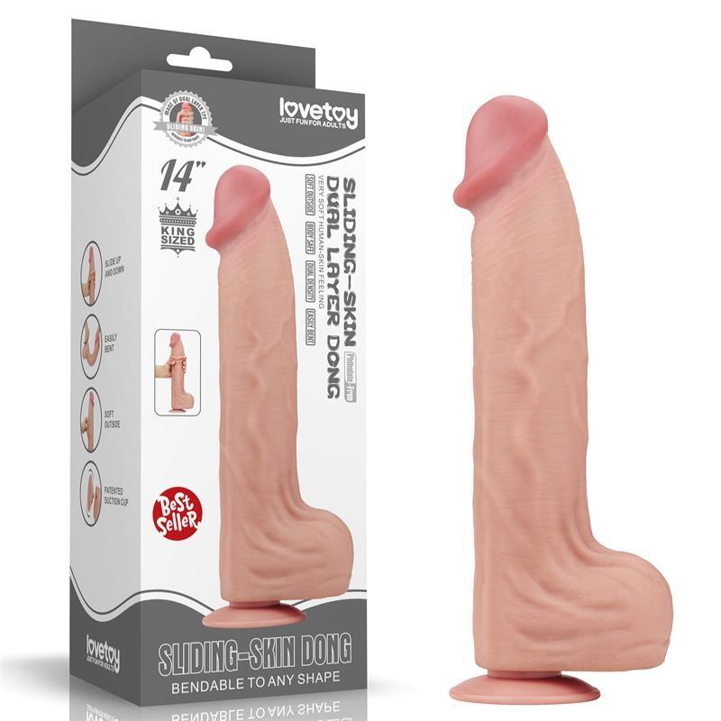 Consolador realista Sliding Skin 27 x 6,5cm-LoveToy SlidingSkin (Fun Distri) EAN: 6970260906616 - Imagen 11