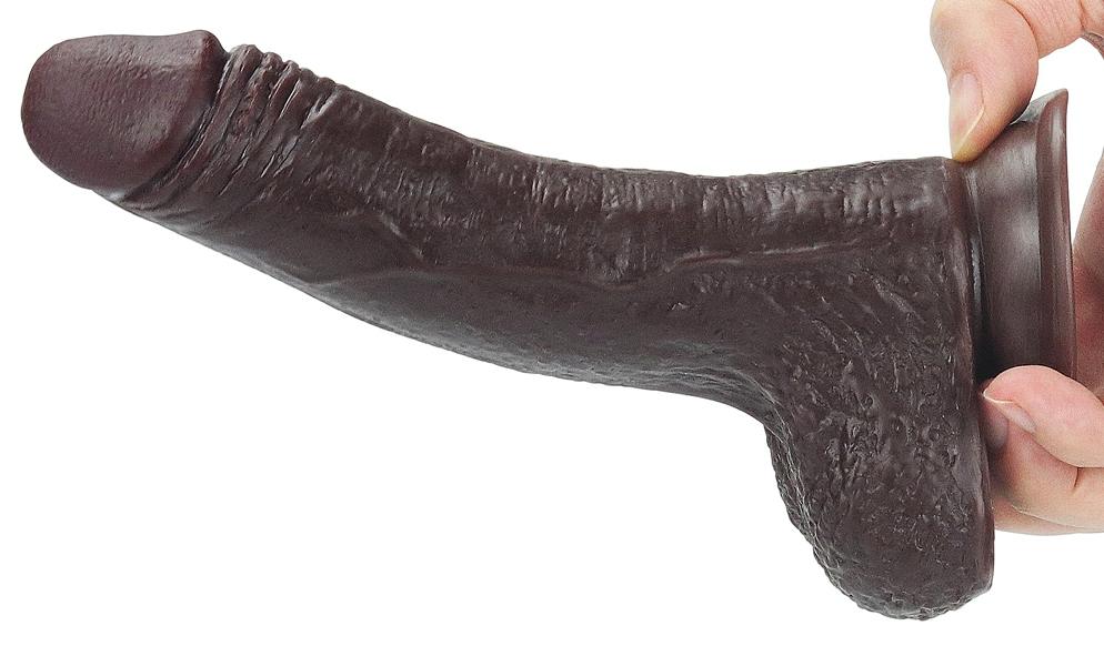 Consolador de piel deslizante 13 x 3,5cm Marrón-LoveToy SlidingSkin (Fun Distri) EAN: 6970260909396 - Imagen 11