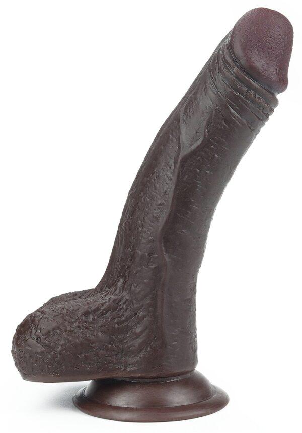 Consolador de piel deslizante 13 x 3,5cm Marrón-LoveToy SlidingSkin (Fun Distri) EAN: 6970260909396 - Imagen 6