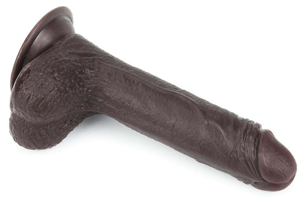 Consolador de piel deslizante 13 x 3,5cm Marrón-LoveToy SlidingSkin (Fun Distri) EAN: 6970260909396 - Imagen 9