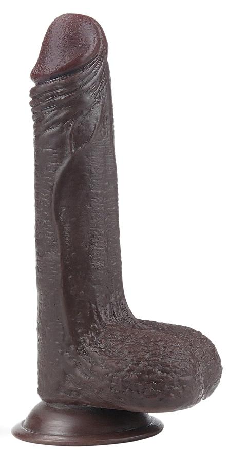 Consolador de piel deslizante 13 x 3,5cm Marrón-LoveToy SlidingSkin (Fun Distri) EAN: 6970260909396