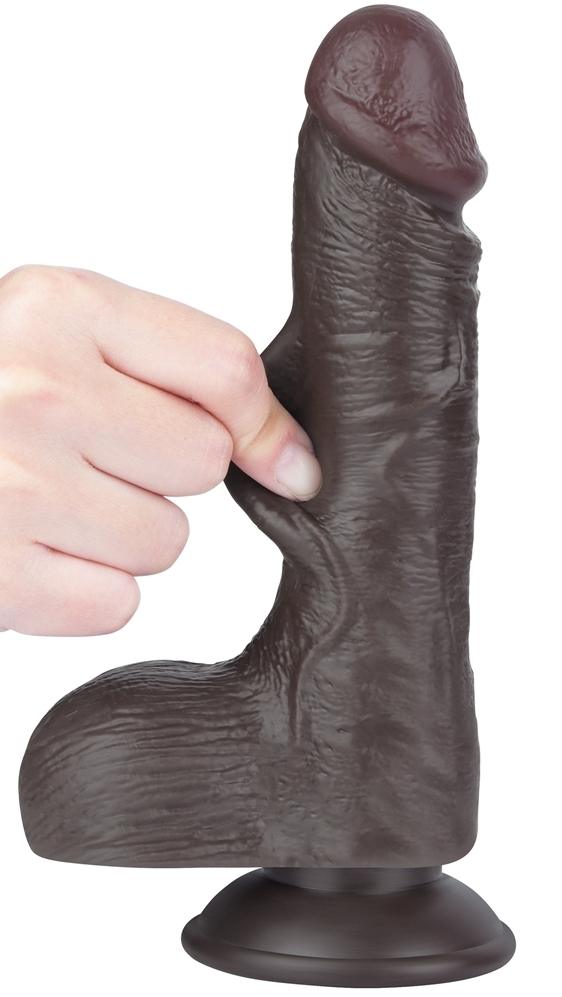 Consolador Piel Deslizante 13 x 3.7cm Negro-LoveToy SlidingSkin (Fun Distri) EAN: 6942063400509 - Imagen 5