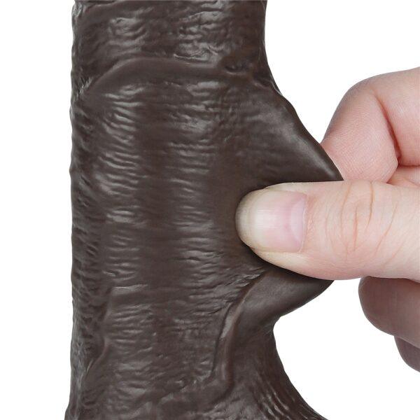 Consolador Piel Deslizante 13 x 3.7cm Negro-LoveToy SlidingSkin (Fun Distri) EAN: 6942063400509 - Imagen 8
