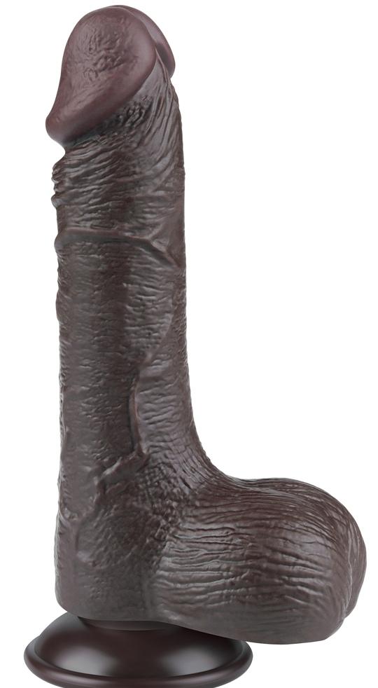 Consolador Piel Deslizante 13 x 3.7cm Negro-LoveToy SlidingSkin (Fun Distri) EAN: 6942063400509