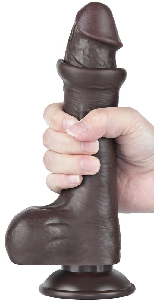 Consolador Piel Deslizante 14.5 x 4cm Negro-LoveToy SlidingSkin (Fun Distri) EAN: 6942063400516 - Imagen 3