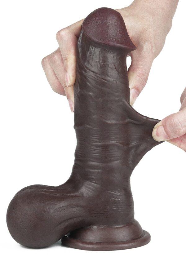 7.8'' Sliding Skin Dual Layer Dong - Whole Testicle-LoveToy SlidingSkin (Fun Distri) EAN: 6970260909426 - Imagen 11