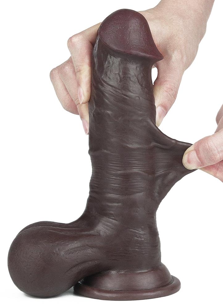 7.8'' Sliding Skin Dual Layer Dong - Whole Testicle-LoveToy SlidingSkin (Fun Distri) EAN: 6970260909426 - Imagen 11