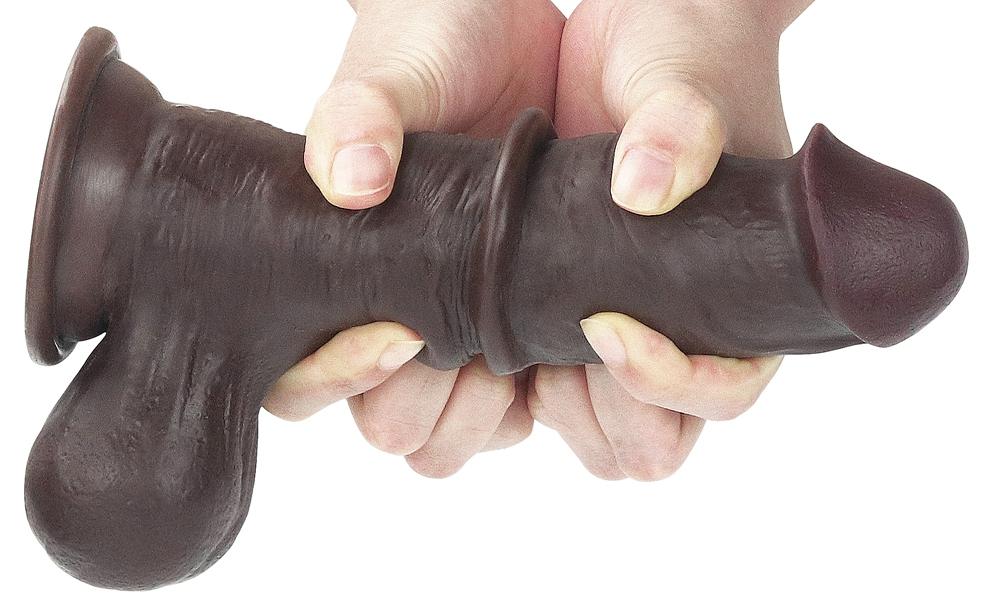 7.8'' Sliding Skin Dual Layer Dong - Whole Testicle-LoveToy SlidingSkin (Fun Distri) EAN: 6970260909426 - Imagen 12