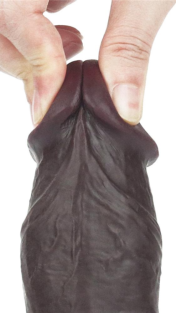 7.8'' Sliding Skin Dual Layer Dong - Whole Testicle-LoveToy SlidingSkin (Fun Distri) EAN: 6970260909426 - Imagen 16