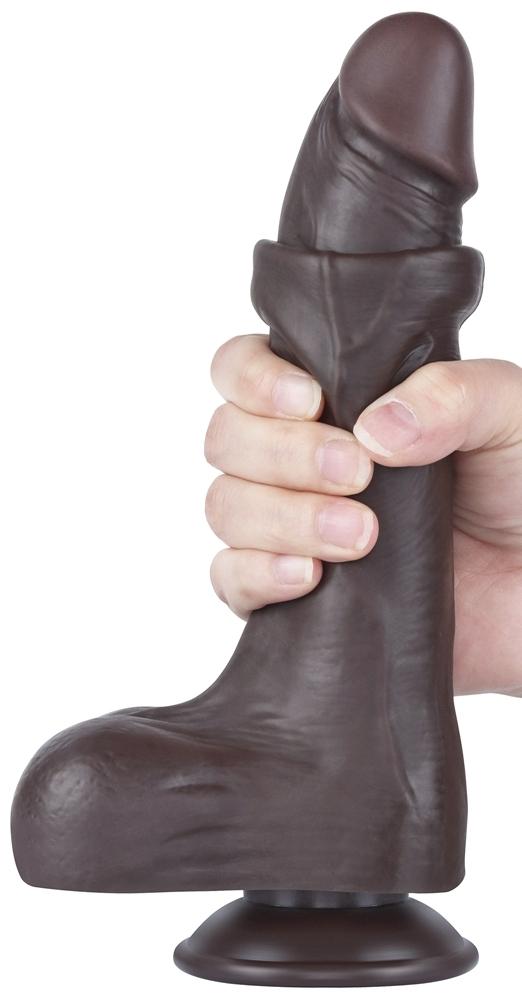 Consolador de piel deslizante 16 x 4,2 cm Negro-LoveToy SlidingSkin (Fun Distri) EAN: 6942063400554 - Imagen 3