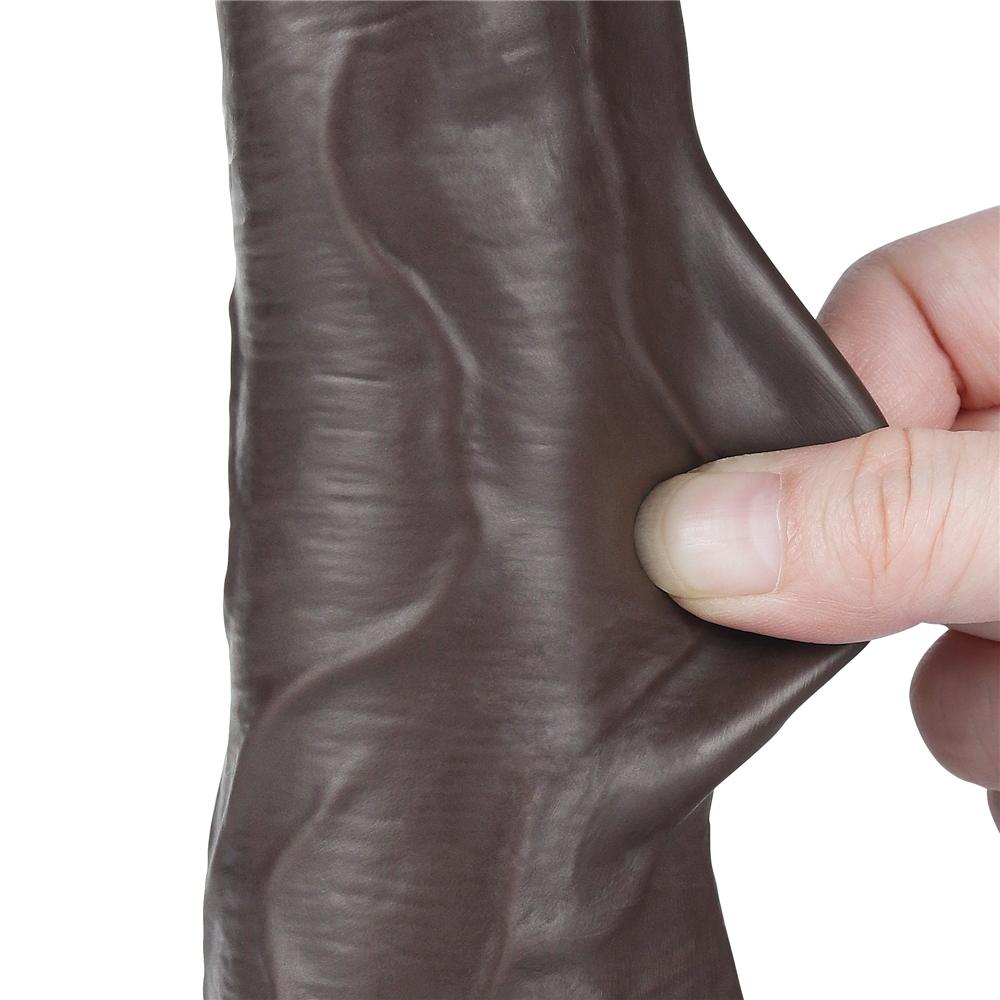 Consolador de piel deslizante 16 x 4,2 cm Negro-LoveToy SlidingSkin (Fun Distri) EAN: 6942063400554 - Imagen 8