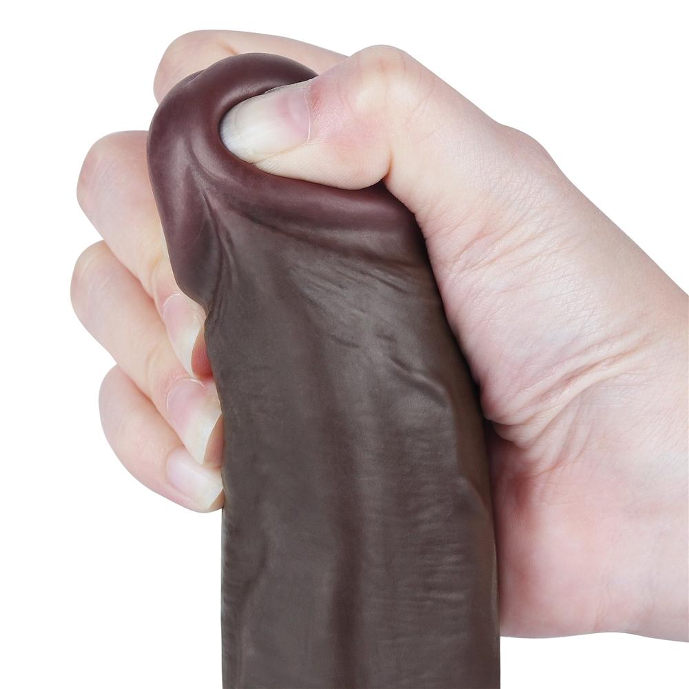 Consolador de piel deslizante 16 x 4,2 cm Negro-LoveToy SlidingSkin (Fun Distri) EAN: 6942063400554 - Imagen 9