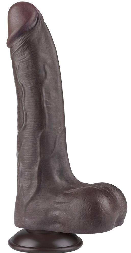 Consolador de piel deslizante 16 x 4,2 cm Negro-LoveToy SlidingSkin (Fun Distri) EAN: 6942063400554