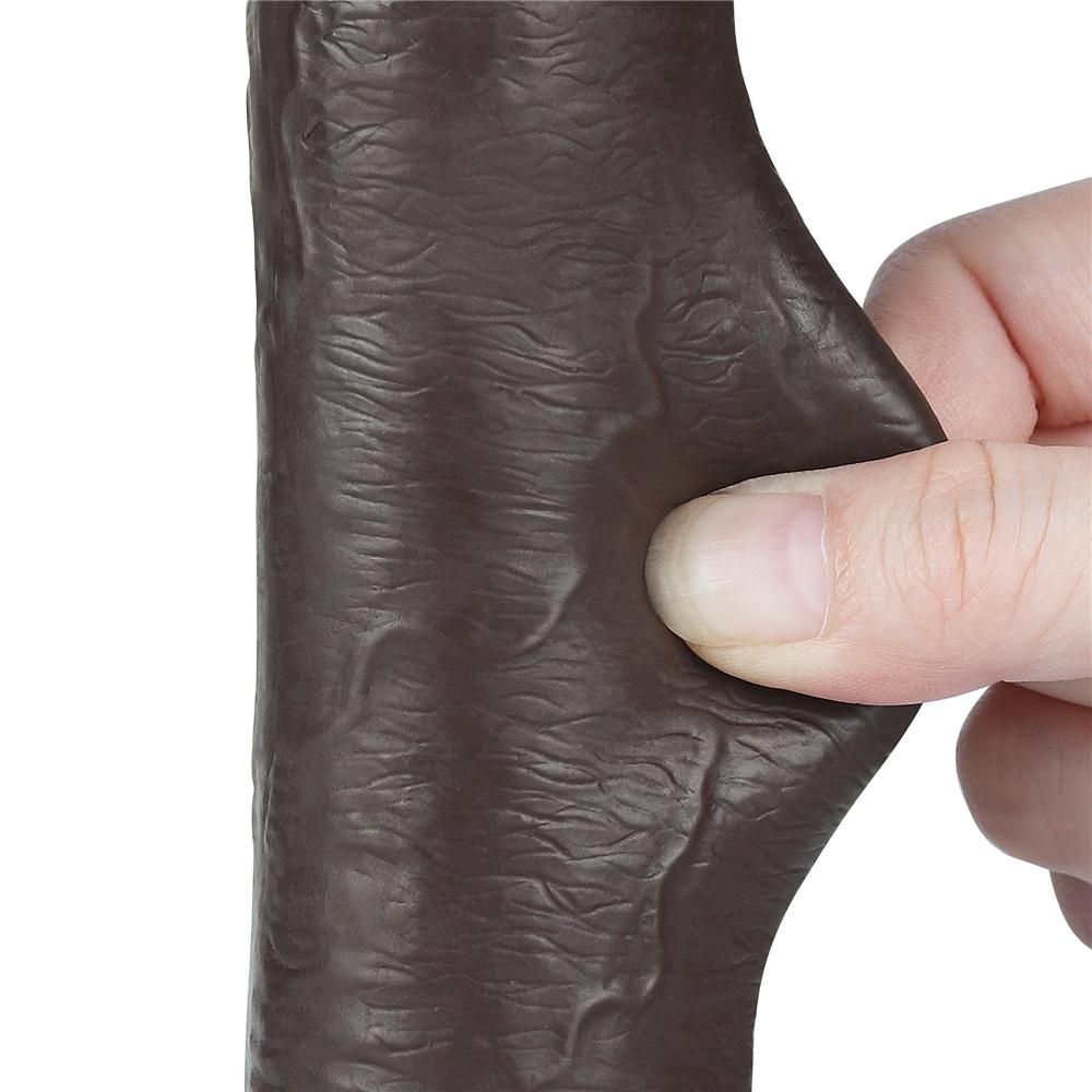 Consolador Piel Deslizante 17 x 3.5cm Negro-LoveToy SlidingSkin (Fun Distri) EAN: 6942063400561 - Imagen 8