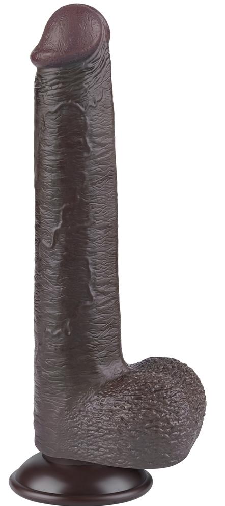 Consolador Piel Deslizante 17 x 3.5cm Negro-LoveToy SlidingSkin (Fun Distri) EAN: 6942063400561