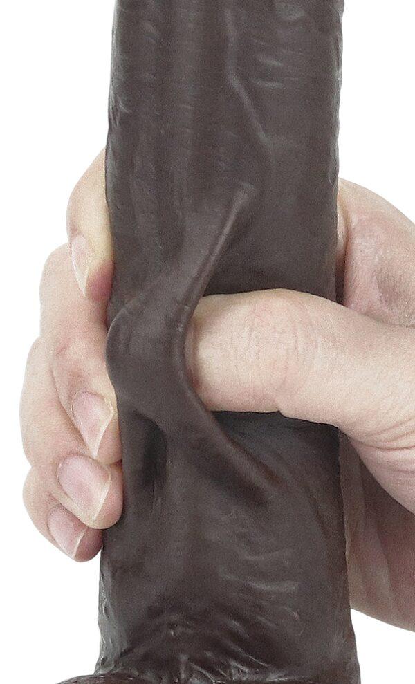 Consolador de piel deslizante 17 x 4,2cm Marrón-LoveToy SlidingSkin (Fun Distri) EAN: 6970260909402 - Imagen 13