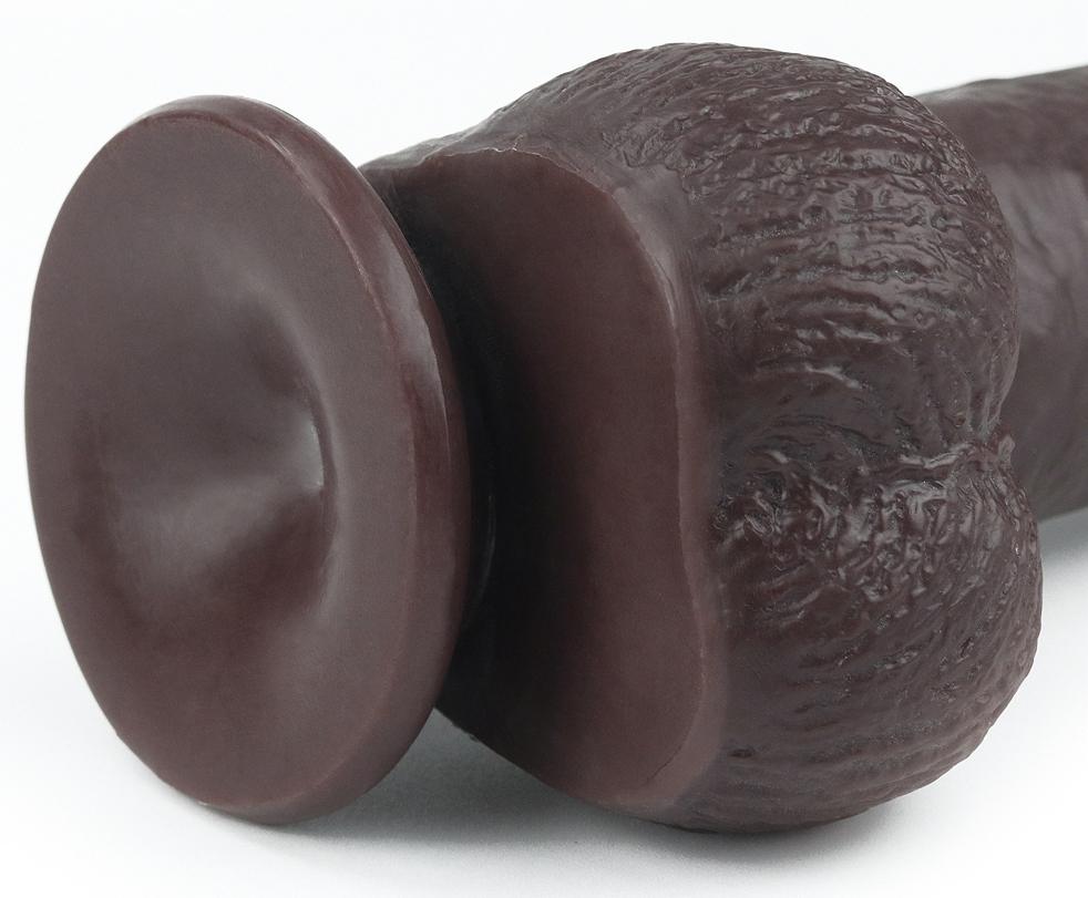 Consolador de piel deslizante 17 x 4,2cm Marrón-LoveToy SlidingSkin (Fun Distri) EAN: 6970260909402 - Imagen 8