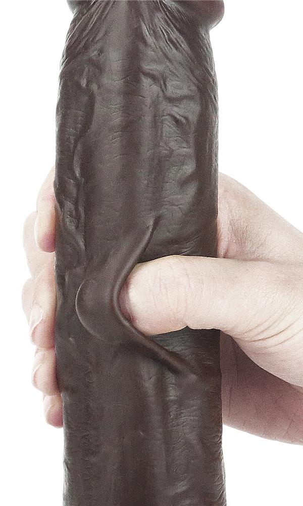 Consolador de piel deslizante 18 x 4,5cm Marrón-LoveToy SlidingSkin (Fun Distri) EAN: 6970260909419 - Imagen 13