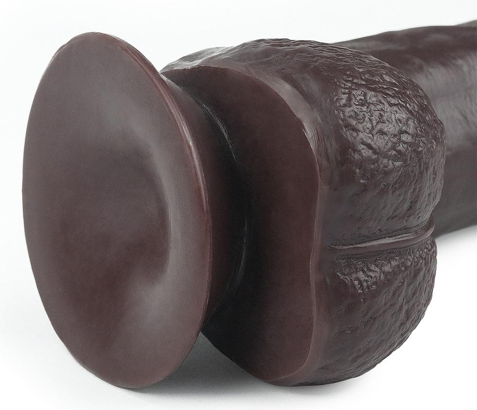 Consolador de piel deslizante 18 x 4,5cm Marrón-LoveToy SlidingSkin (Fun Distri) EAN: 6970260909419 - Imagen 6