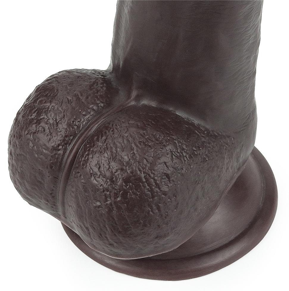 Consolador de piel deslizante 18 x 4,5cm Marrón-LoveToy SlidingSkin (Fun Distri) EAN: 6970260909419 - Imagen 9