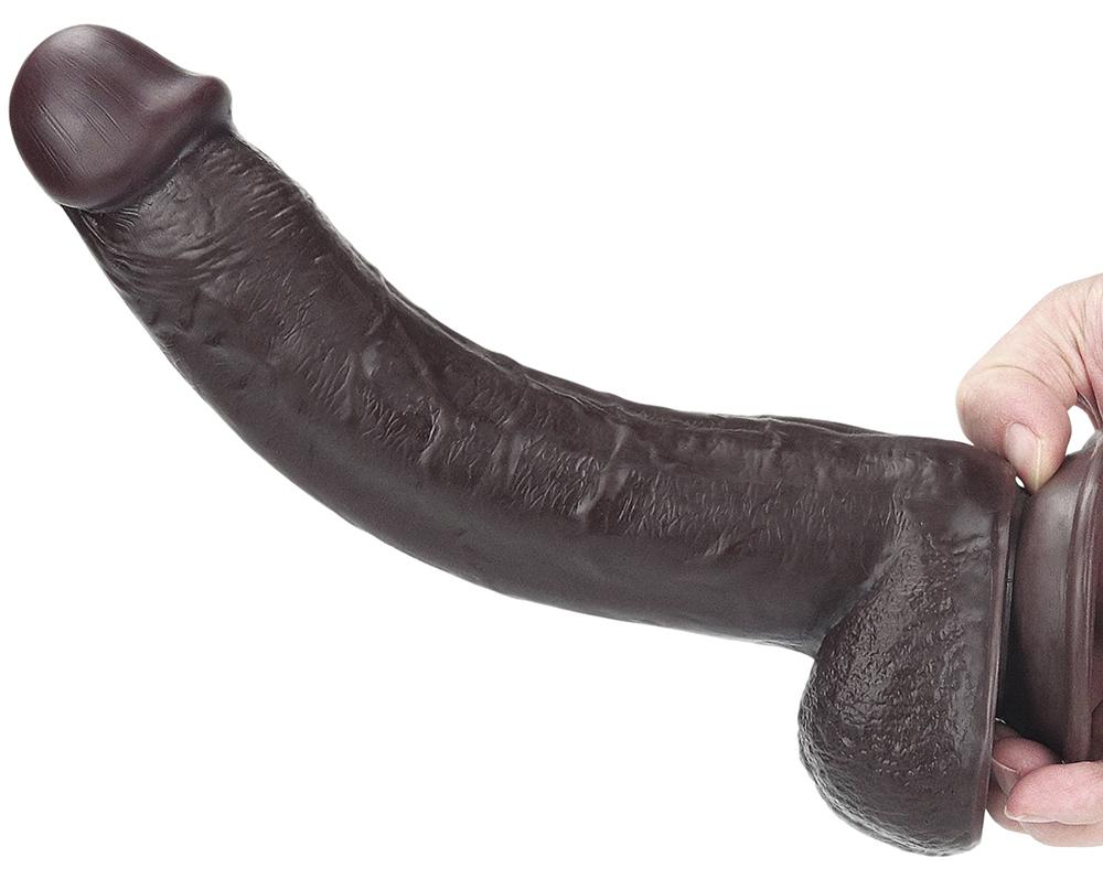 Consolador de piel deslizante 18 x 4,5cm Marrón-LoveToy SlidingSkin (Fun Distri) EAN: 6970260909419 - Imagen 10