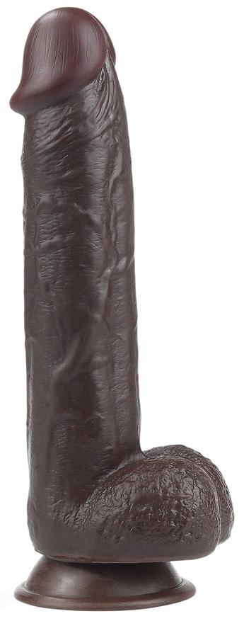 Consolador de piel deslizante 18 x 4,5cm Marrón-LoveToy SlidingSkin (Fun Distri) EAN: 6970260909419