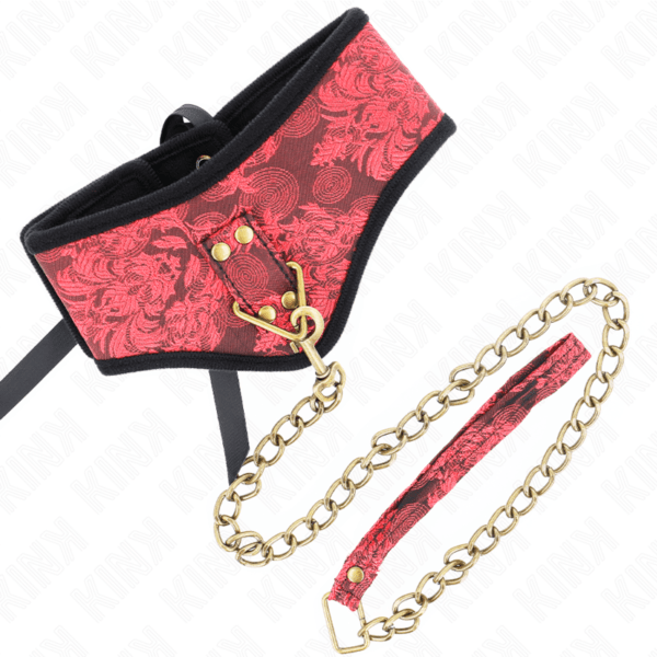 KINK - COLLAR CON CORREA DE ENCAJE 75 CM MODELO SCANDAL 44 X 10 CM-KINK COLLAR & GAG (Dreamlove)EAN: 8435565941536 - Imagen 5