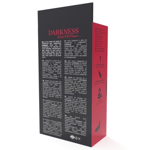 DARKNESS - PLUG ANAL SILVER 8 CM CON COLA NEGRO-DARKNESS ANAL (Dreamlove) EAN: 8435565904753 - Imagen 5