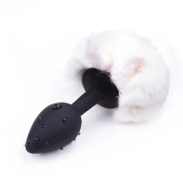 Plug Anal con Pompón Blanco Talla S-AFTERDARK (LoveCherry) EAN: 8436583792650