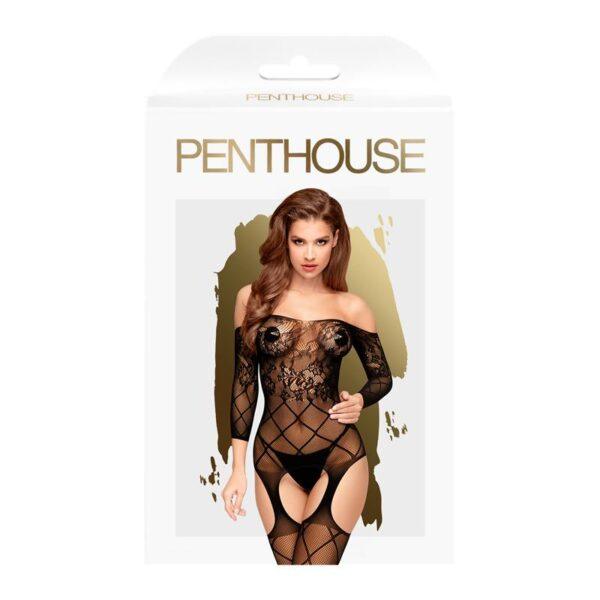 Bodystocking Top-Notch Negro-PENTHOUSE (LoveCherry) EAN: 4061504005201 - Imagen 3