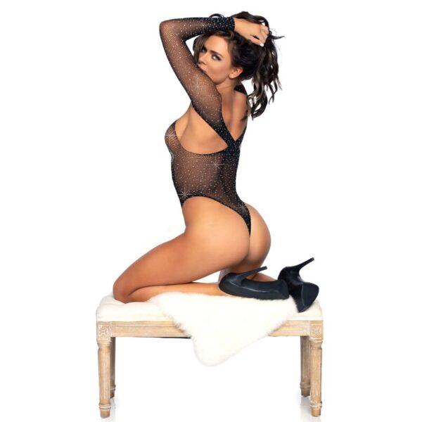 LEG AVENUE - BODY DE RED CON STRASS TALLA ÚNICA-LEG AVENUE BODYSTOCKINGS (Dreamlove) EAN: 714718555508 - Imagen 3