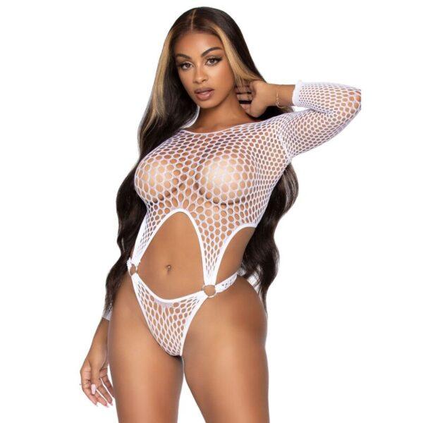 LEG AVENUE - BODY TANGA DE MANGA LARGA TALLA ÚNICA BLANCO-LEG AVENUE BODYSTOCKINGS (Dreamlove) EAN: 714718555041