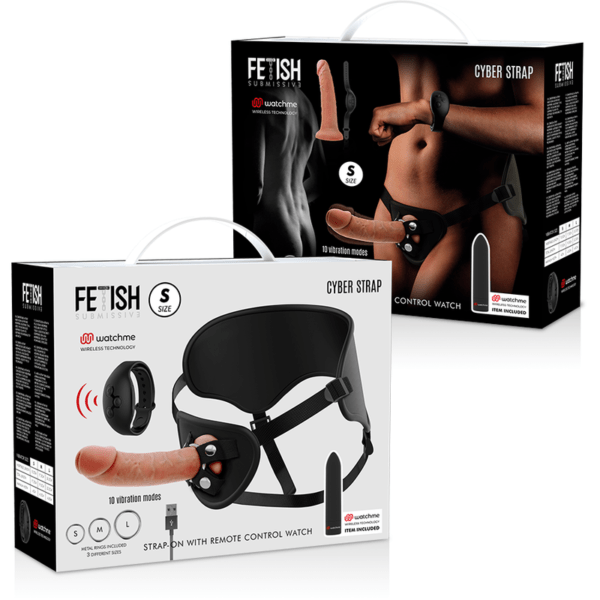 FETISH SUBMISSIVE CYBER STRAP - ARNES CON DILDO Y BALA CONTROL REMOTO TECNOLOGIA WATCHME S-FETISH SUBMISSIVE (Dreamlove) EAN: 8435565931247 - Imagen 14